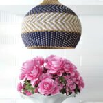 Blue Rattan Pendant Light Handmade Unique Round Lamps Luminatura (4)