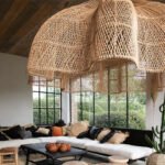 Rattan Novelty Pendant Lights Wicker Pendant Shade Luminatura (1)