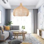 Rattan Novelty Pendant Lights Wicker Pendant Shade Luminatura (10)