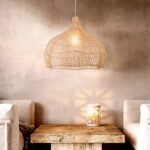 Rattan Novelty Pendant Lights Wicker Pendant Shade Luminatura (11)