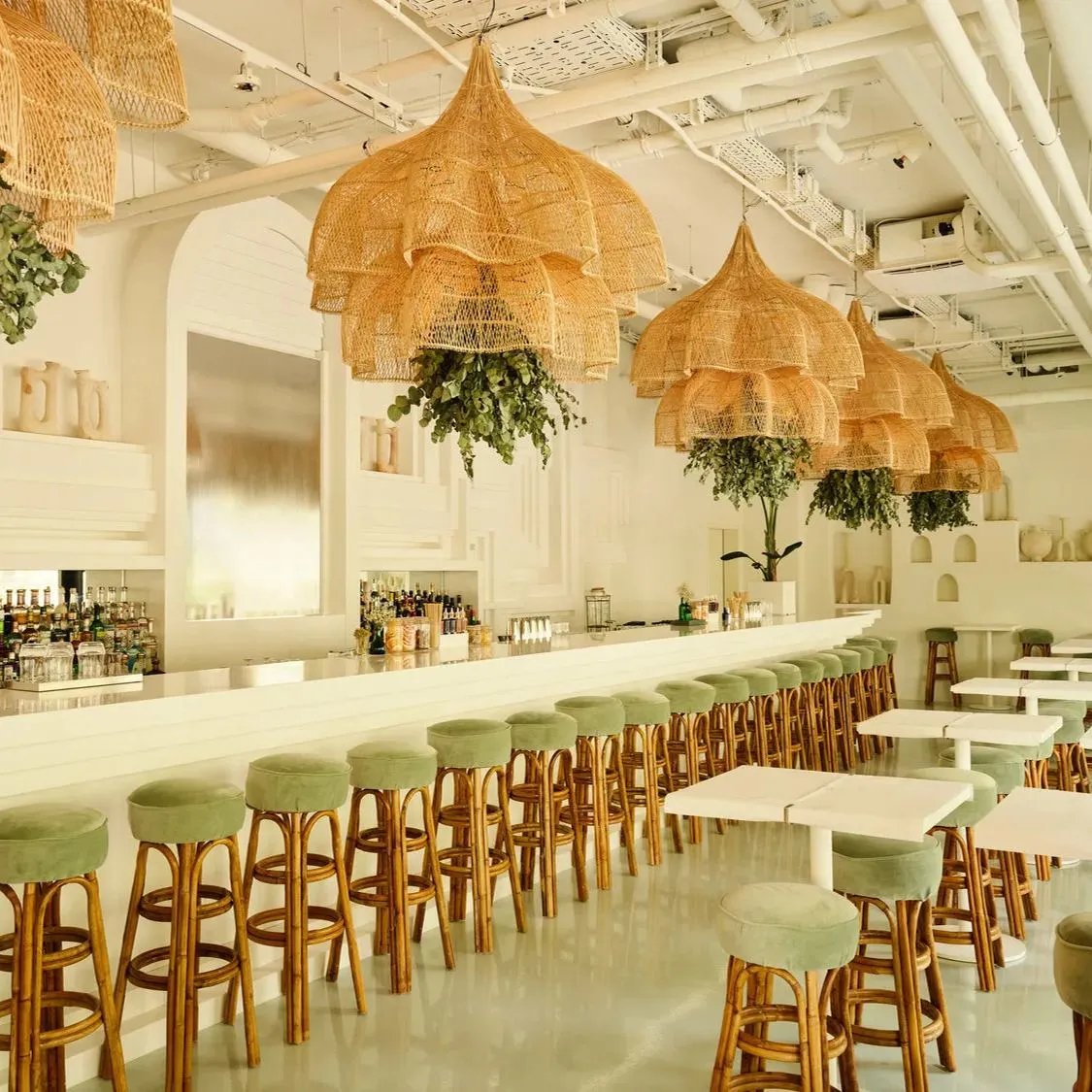 Rattan Novelty Pendant Lights Wicker Pendant Shade Luminatura (6)