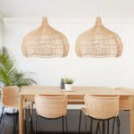 Rattan Novelty Pendant Lights Wicker Pendant Shade Luminatura (9)