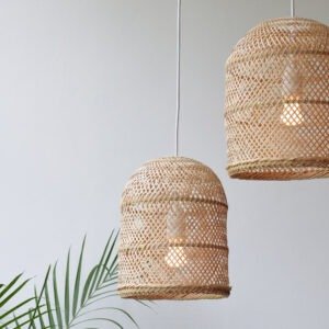 B1 002 Bamboo Pendant Lights Handmade Lampshade Luminatura (1)