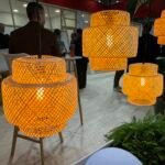 Bamboo Handmade Pendant Lamp 27 Cm Restaurant Luminatura (4)