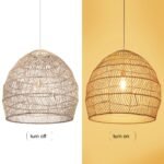 R1 001 Restaurant Handmade Rattan Lamp Lamp Boho Style Lampshade Pendant Lamp (9)