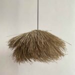 Vintage Japanese-Style Hanging Grass Lamp