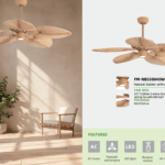 Ceiling Fan with Natural Light FM-NB530040WB Supplier Luminatura