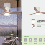 Ceiling Fan with Light IP44 FM-WB530499NW supplier Luminatura
