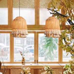 Vintage Bohemian Tassel Pendant Lamp