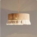 Vintage Bohemian Round Tassel Pendant Lamp