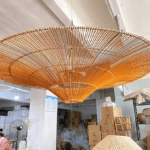 Large Rattan Pendant Lamp Contemporary Minimalist Contemporary Rattan Pendant Lamp