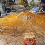 Large Rattan Pendant Lamp Contemporary Minimalist Contemporary Rattan Pendant Lamp