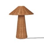 Nordic Mushroom Rattan Table Lamp