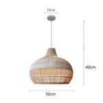White Rattan Hanging Lamp Supplier