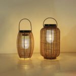 Portable Solar Rattan Lamp