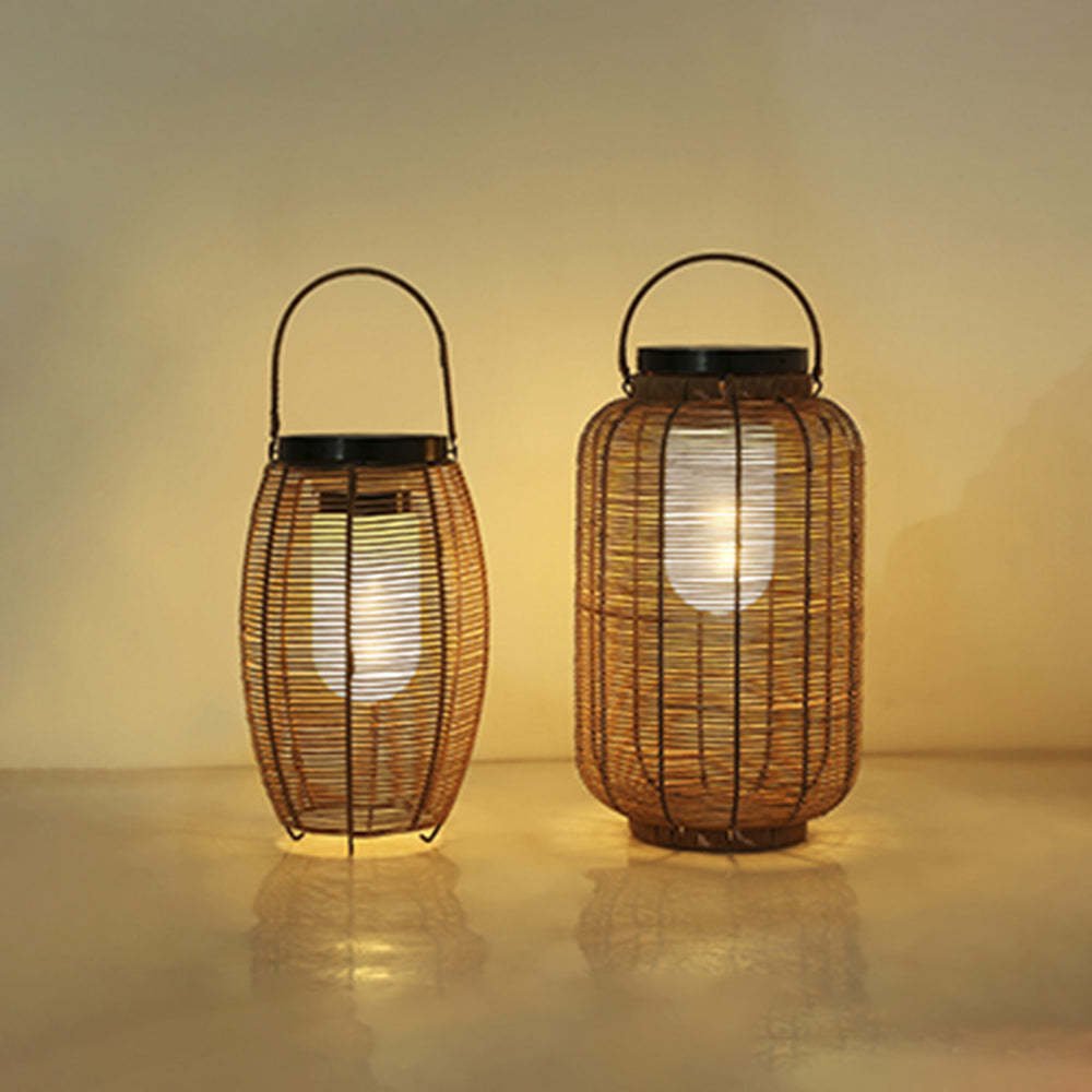 Portable Solar Rattan Lamp
